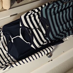 4 J Crew Oversized Wide Sleeved Striped Tees Fit Small To Medium